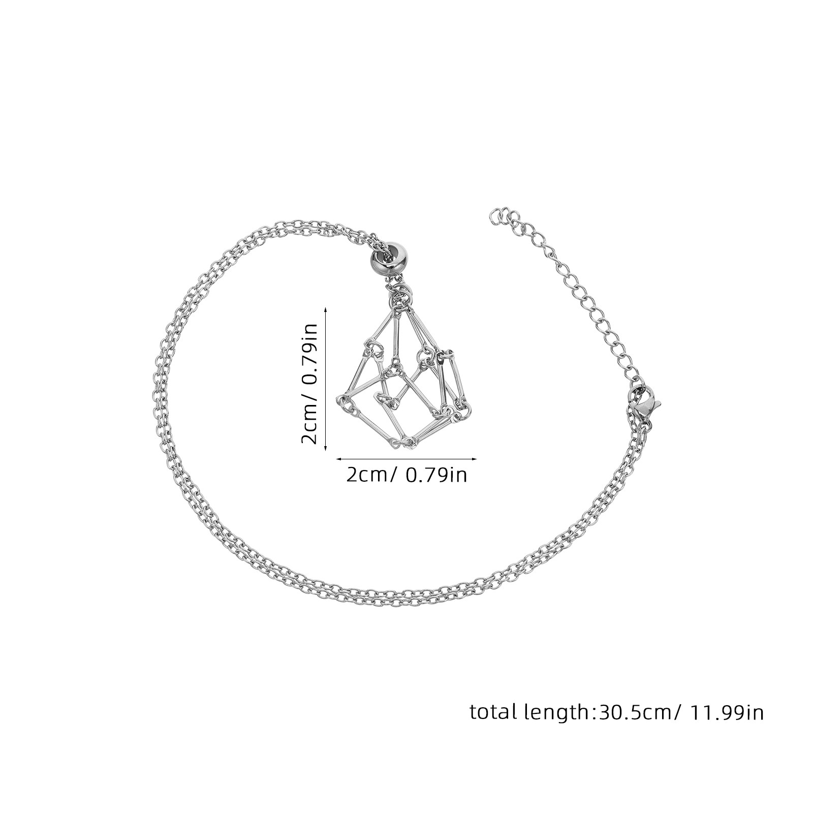 Kalung dengan Hiasan Kristal,  - Crystal Pendant Necklace Natural Stone ulasan dan harga