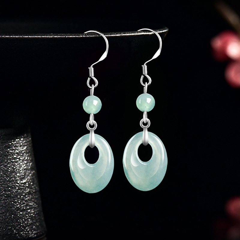 Anting Cincin Giok Myanmar Per - Earrings ulasan dan harga